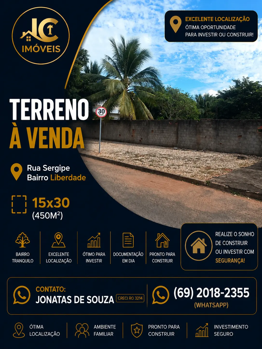 Terreno a Venda Rua Sergipe — Lote 06