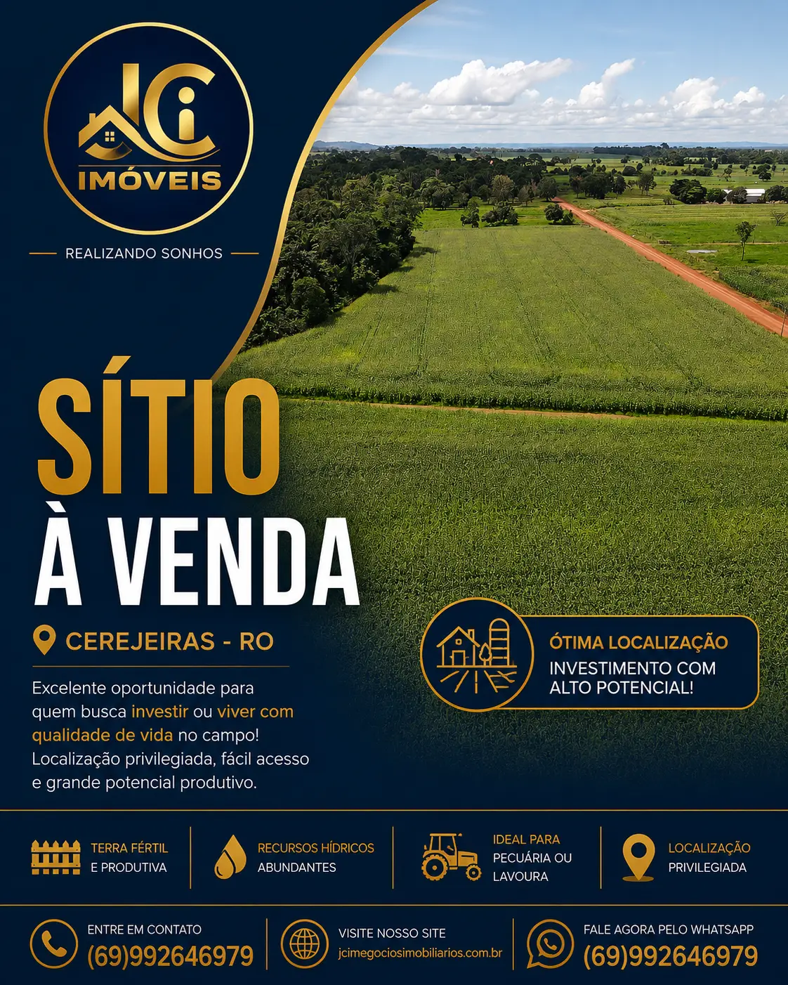 Sítio para Venda, Cerejeiras / RO
