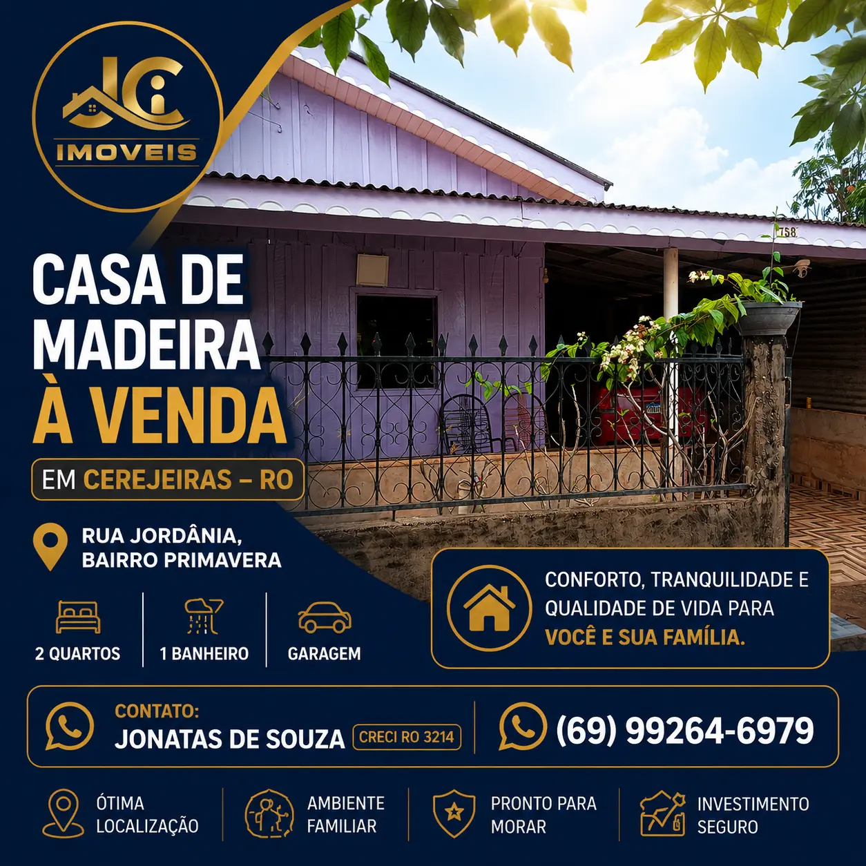 Casa de madeira a Venda
