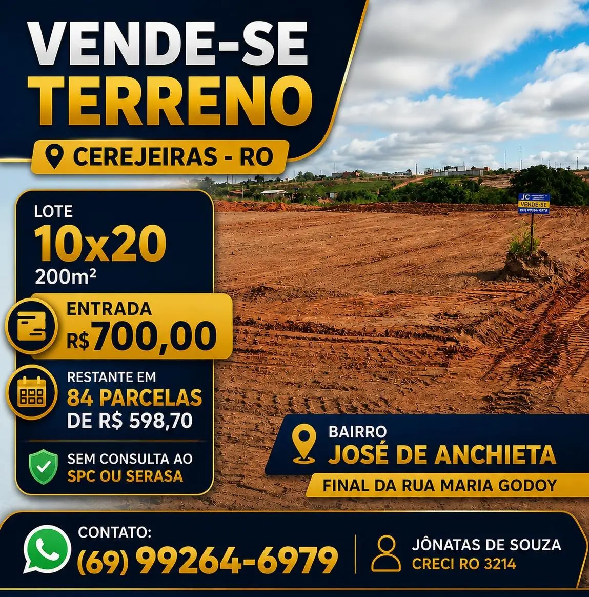 Terreno à Venda - Espaço Rodrigues Lote 02 Quadra 196 Setor 003